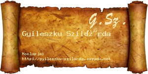 Gyileszku Szilárda névjegykártya
